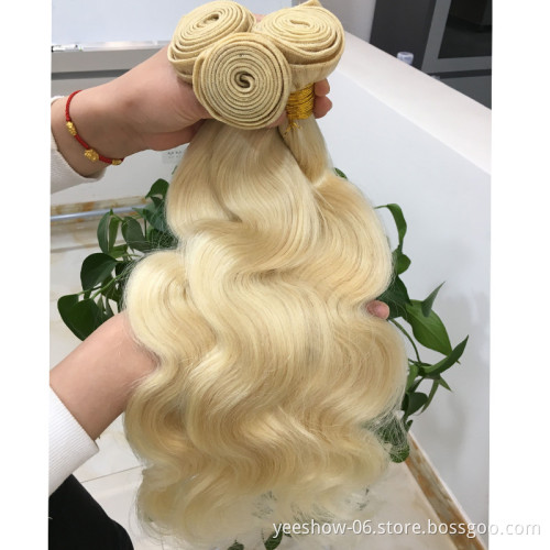 Factory Price 613 Cuticle Aligned Raw Virgin Hair Unprocessed 100% Human Hair Weaving 613 Body Wave Mink Brazilian Hair Bundles